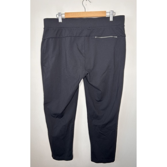 Athleta Elastic Waist Metro Street Jogger Ankle Black Women's Size Large - Picture 3 of 8